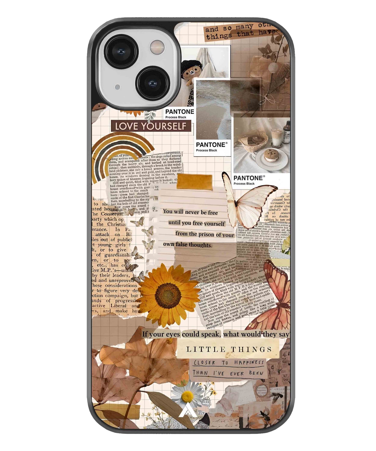 Little Things Metal Back Cover Phone Case for iPhone 13