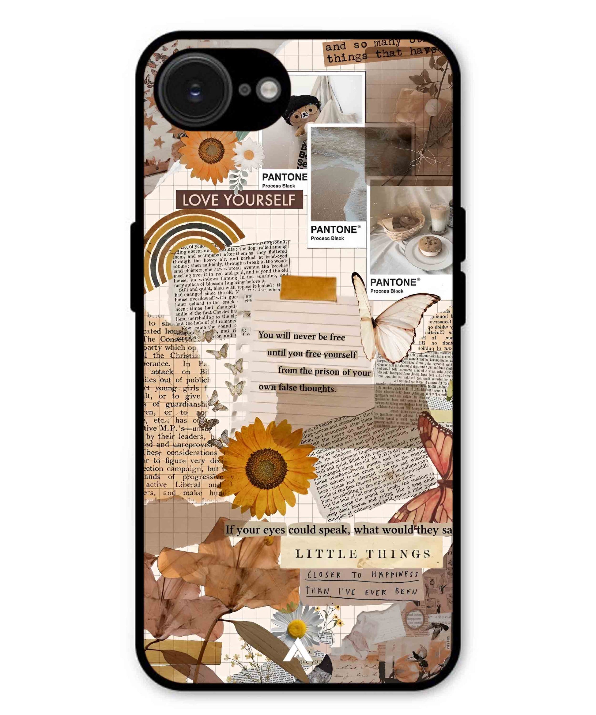 Little Things Metal Back Cover Phone Case for iPhone 16e