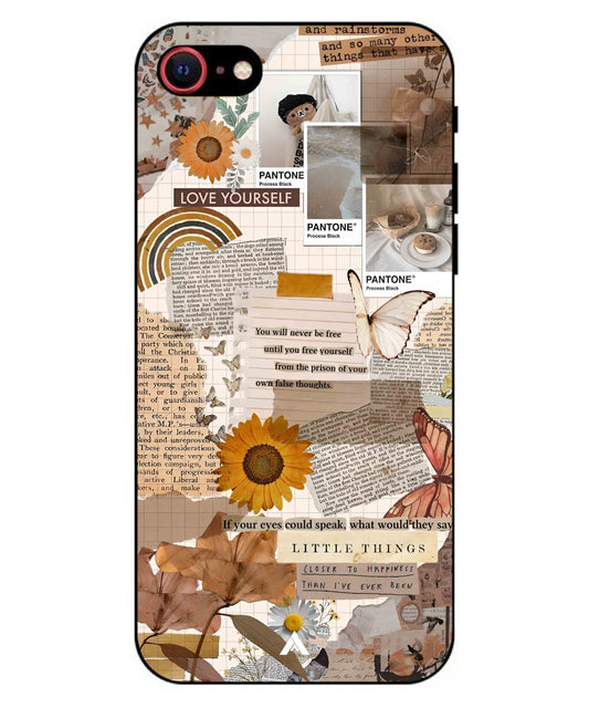 Little Things Metal Back Cover Phone Case for iPhone 7