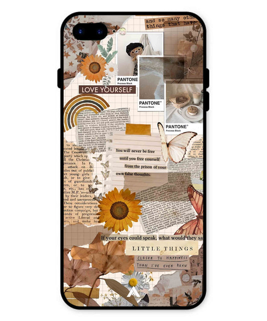 Little Things Metal Back Cover Phone Case for iPhone 7 Plus