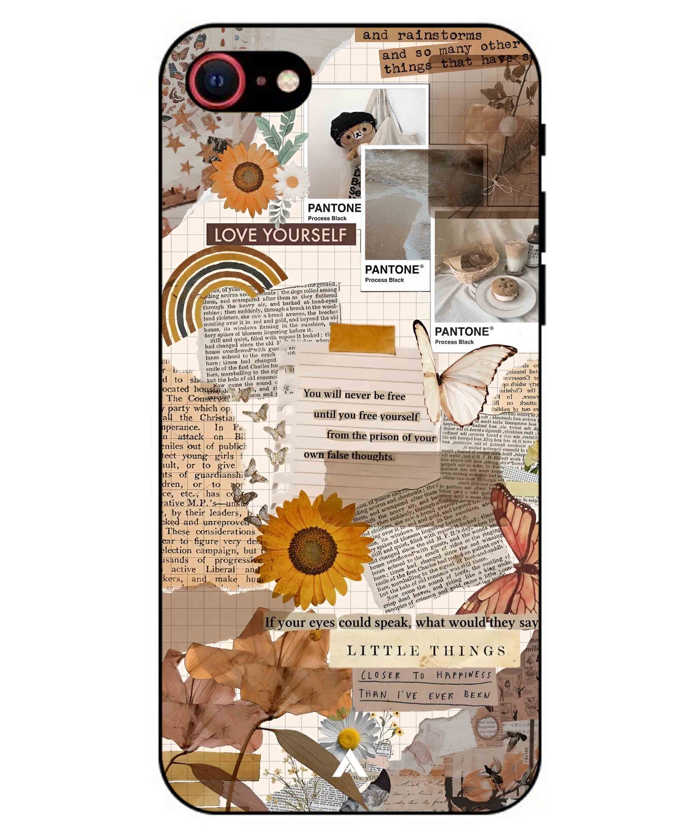 Little Things Metal Back Cover Phone Case for iPhone 8