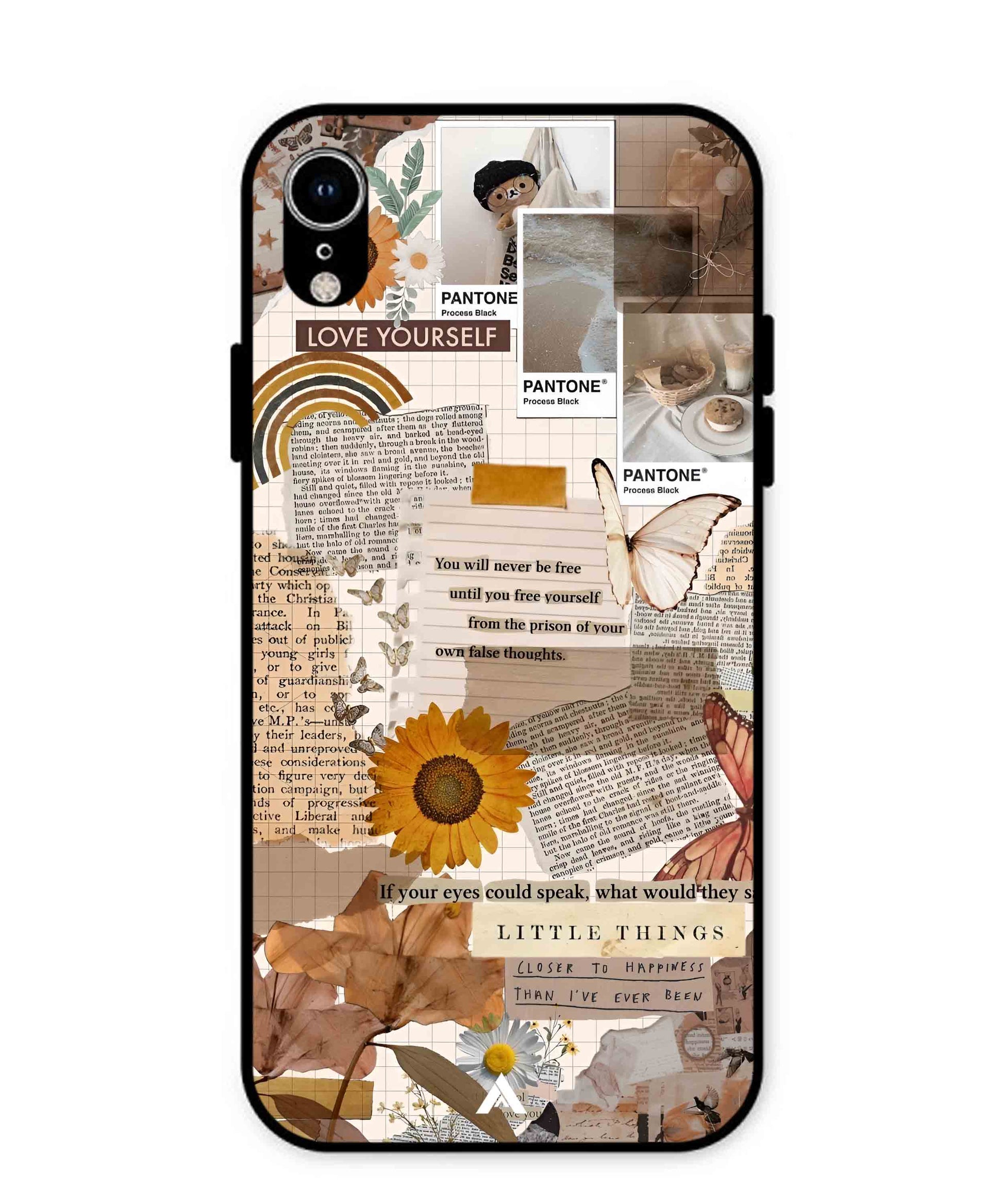 Little Things Metal Back Cover Phone Case for iPhone Xr