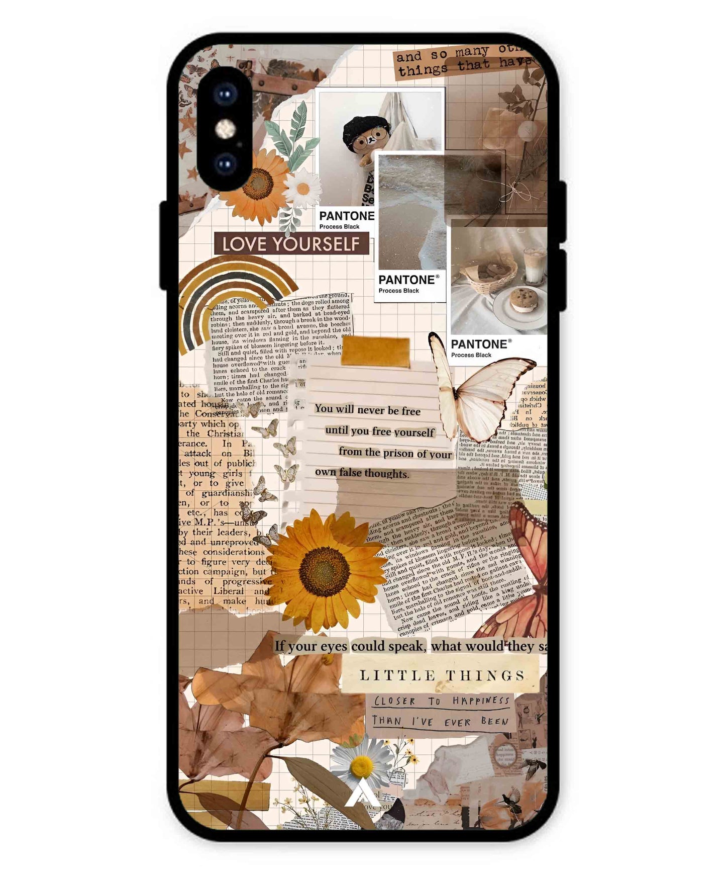 Little Things Metal Back Cover Phone Case for iPhone Xs Max