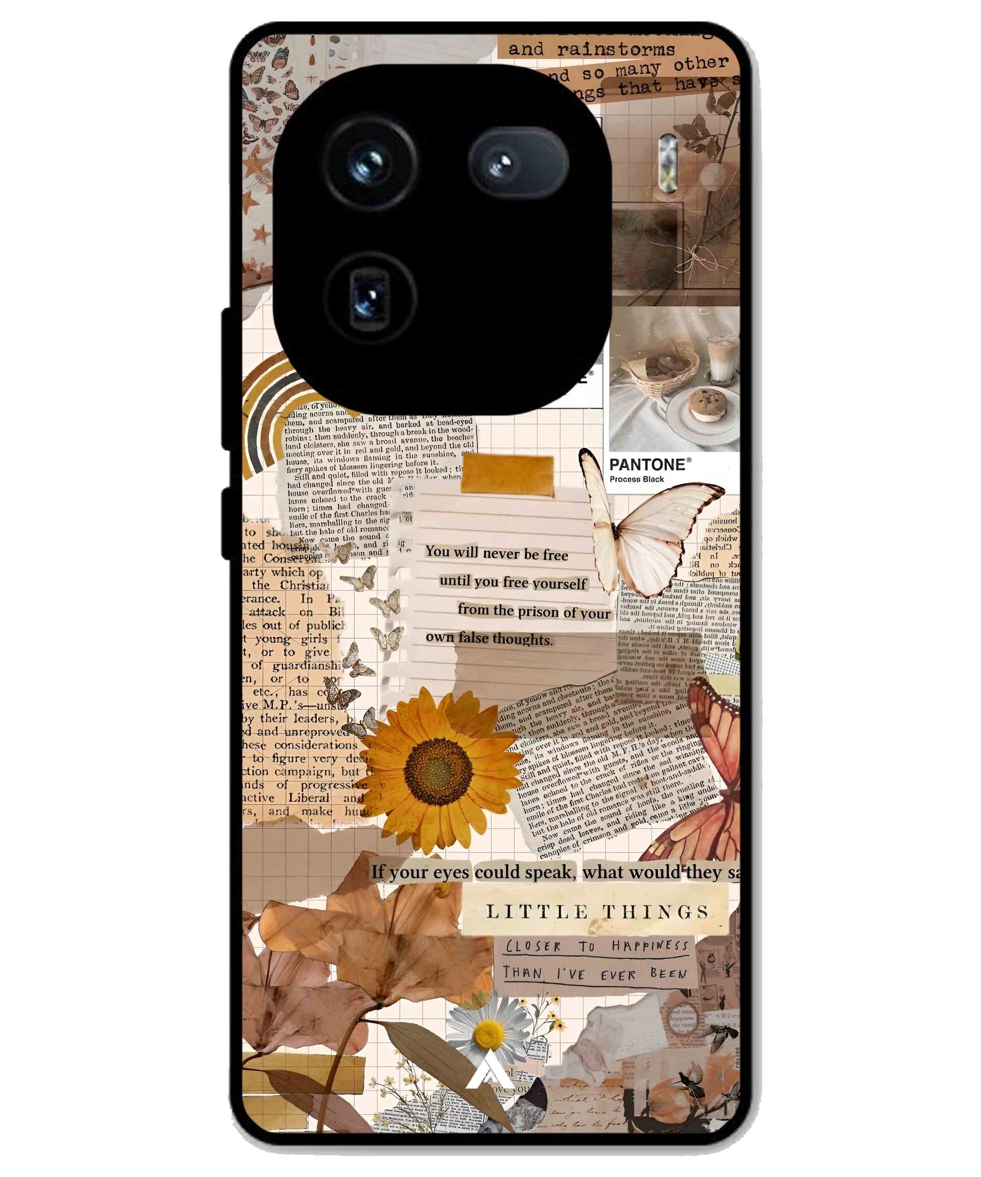 Little Things Metal Back Cover Phone Case for iQOO 12
