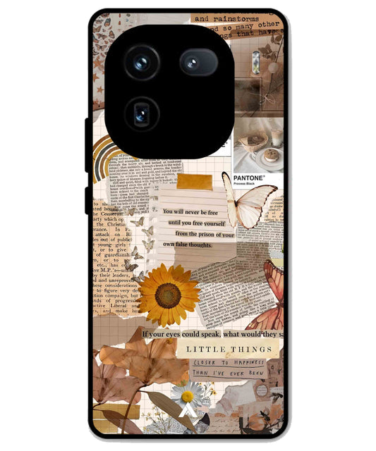Little Things Metal Back Cover Phone Case for iQOO 12