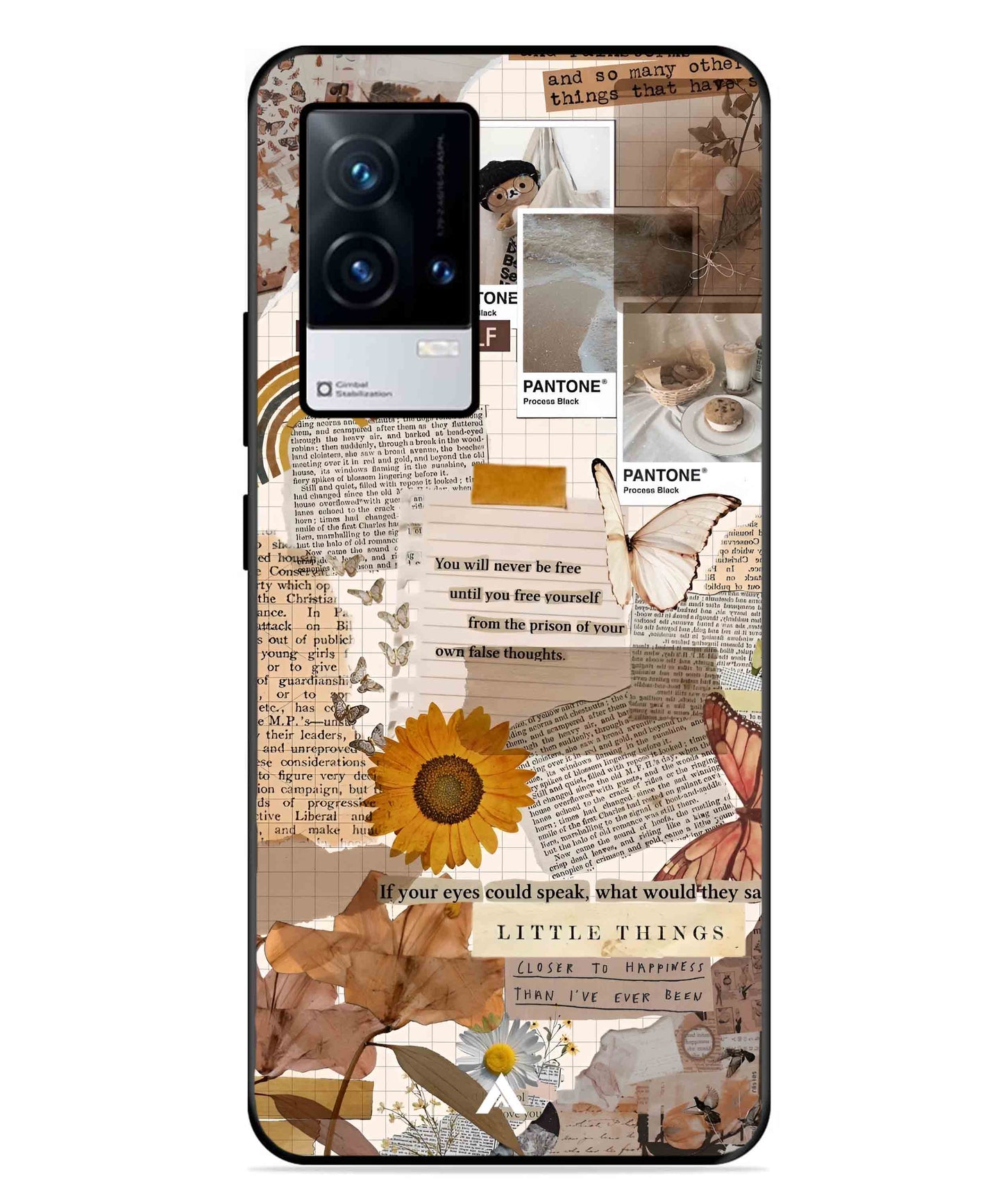 Little Things Metal Back Cover Phone Case for iQOO 8