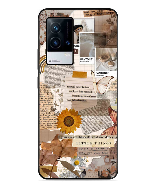 Little Things Metal Back Cover Phone Case for iQOO 9