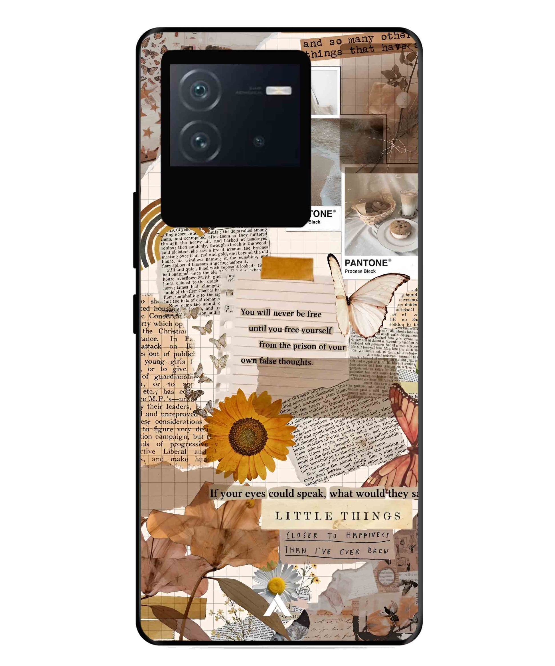 Little Things Metal Back Cover Phone Case for iQOO Neo 6