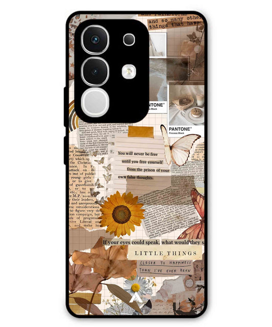 Little Things Metal Back Cover Phone Case for iQOO Z10x