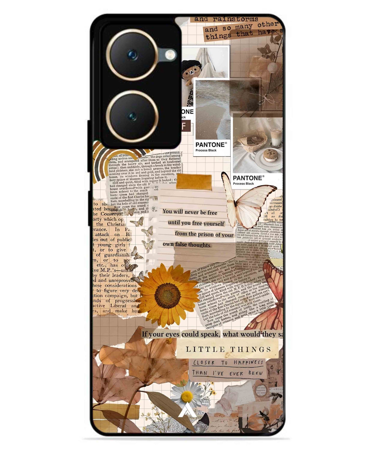 Little Things Metal Back Cover Phone Case for iQOO Z9 Lite