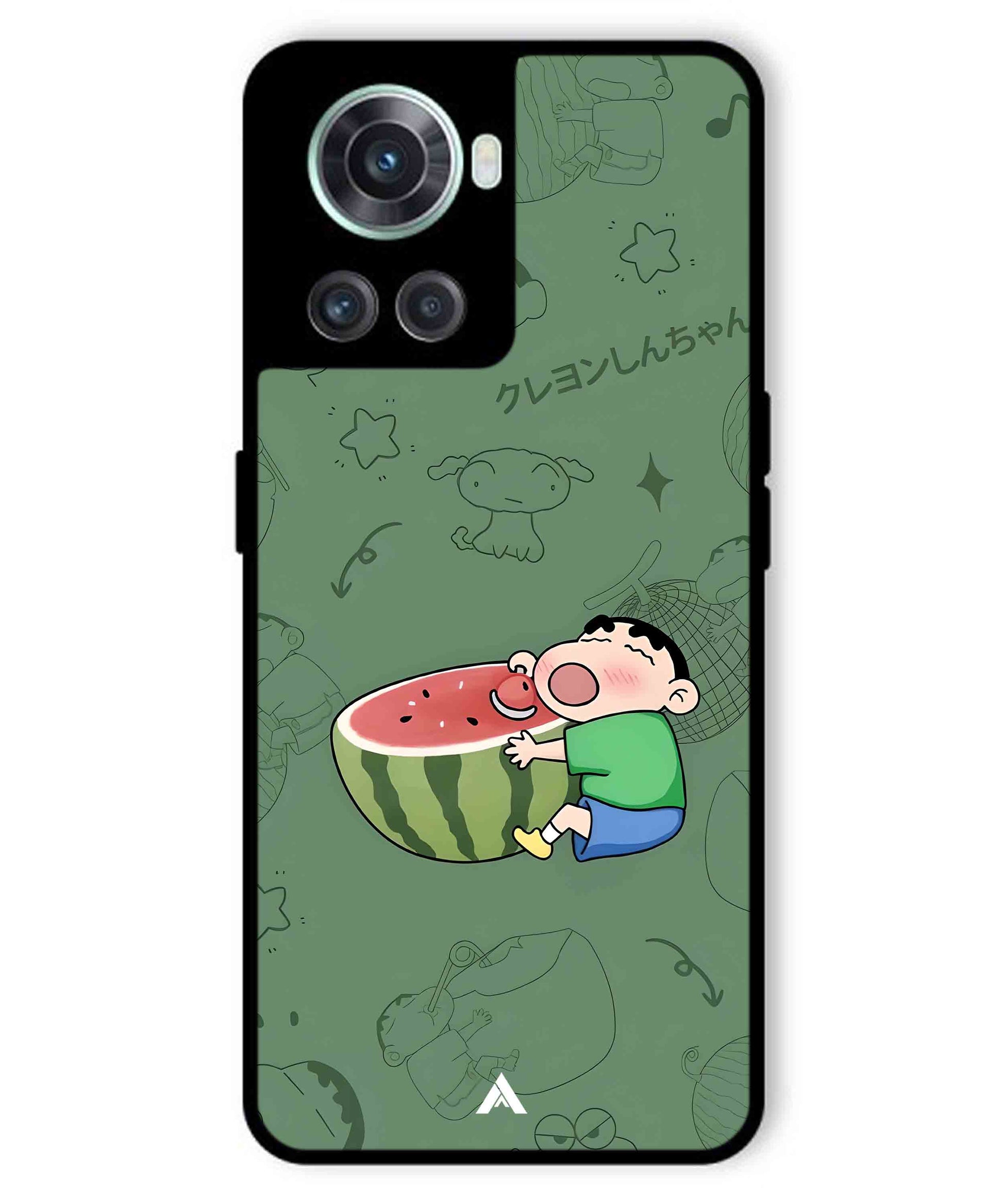 Melon Shinchan Metal Back Cover Phone Case for Oneplus 10R