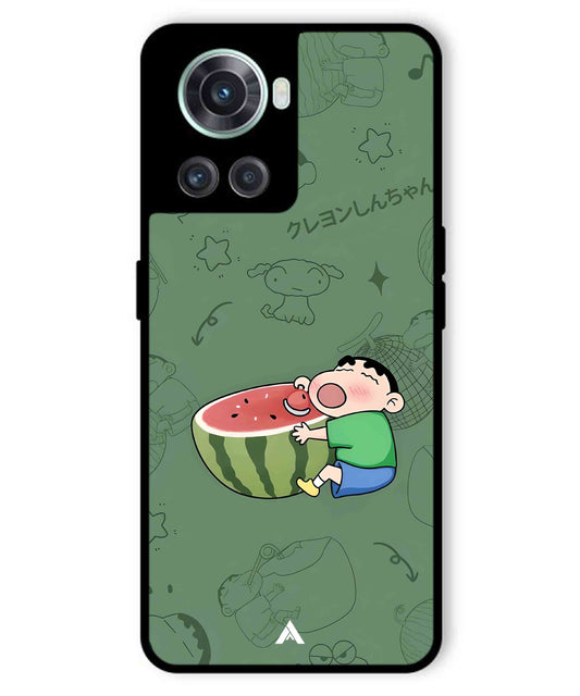 Melon Shinchan Metal Back Cover Phone Case for Oneplus 10R