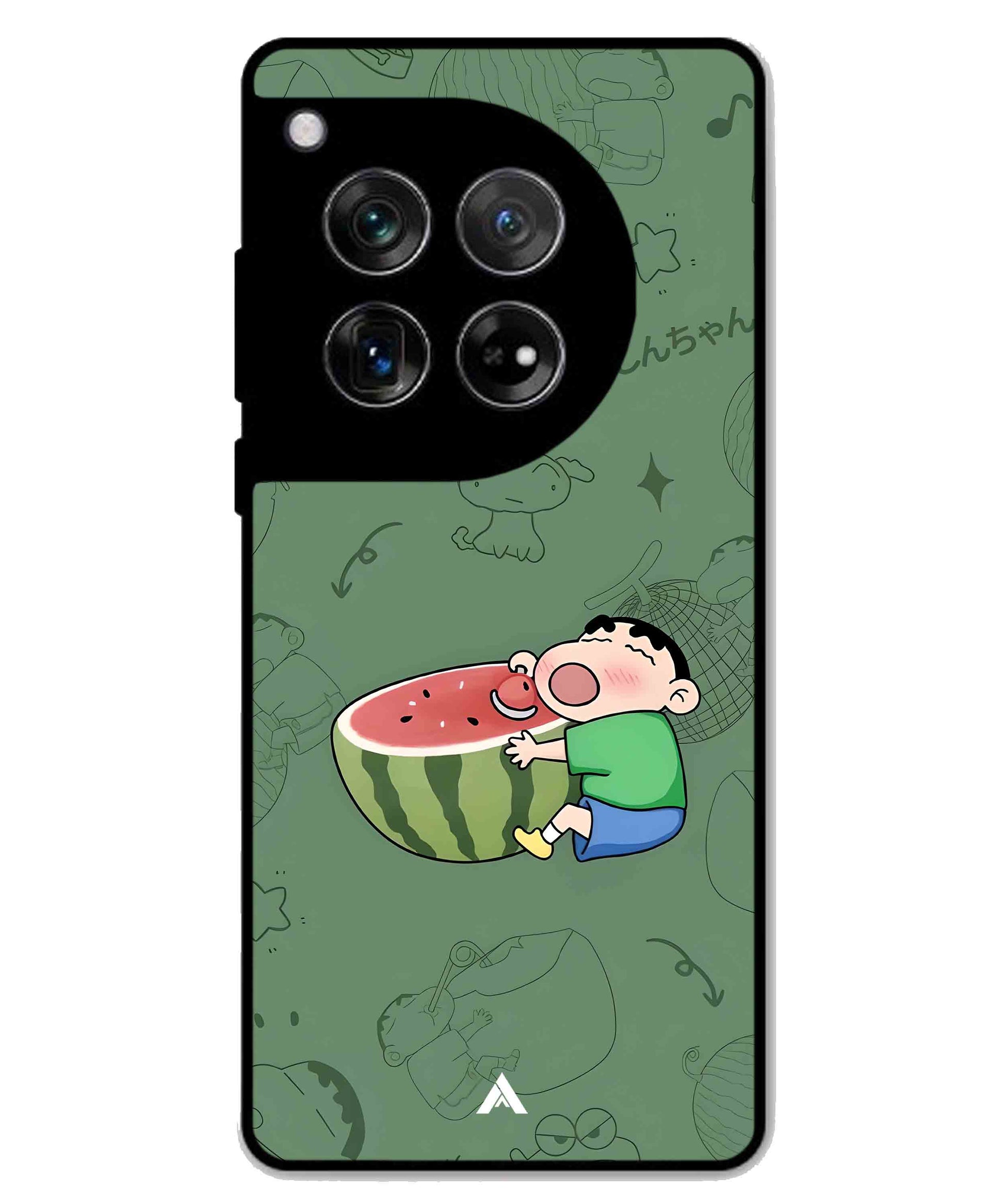 Melon Shinchan Metal Back Cover Phone Case for Oneplus 11R