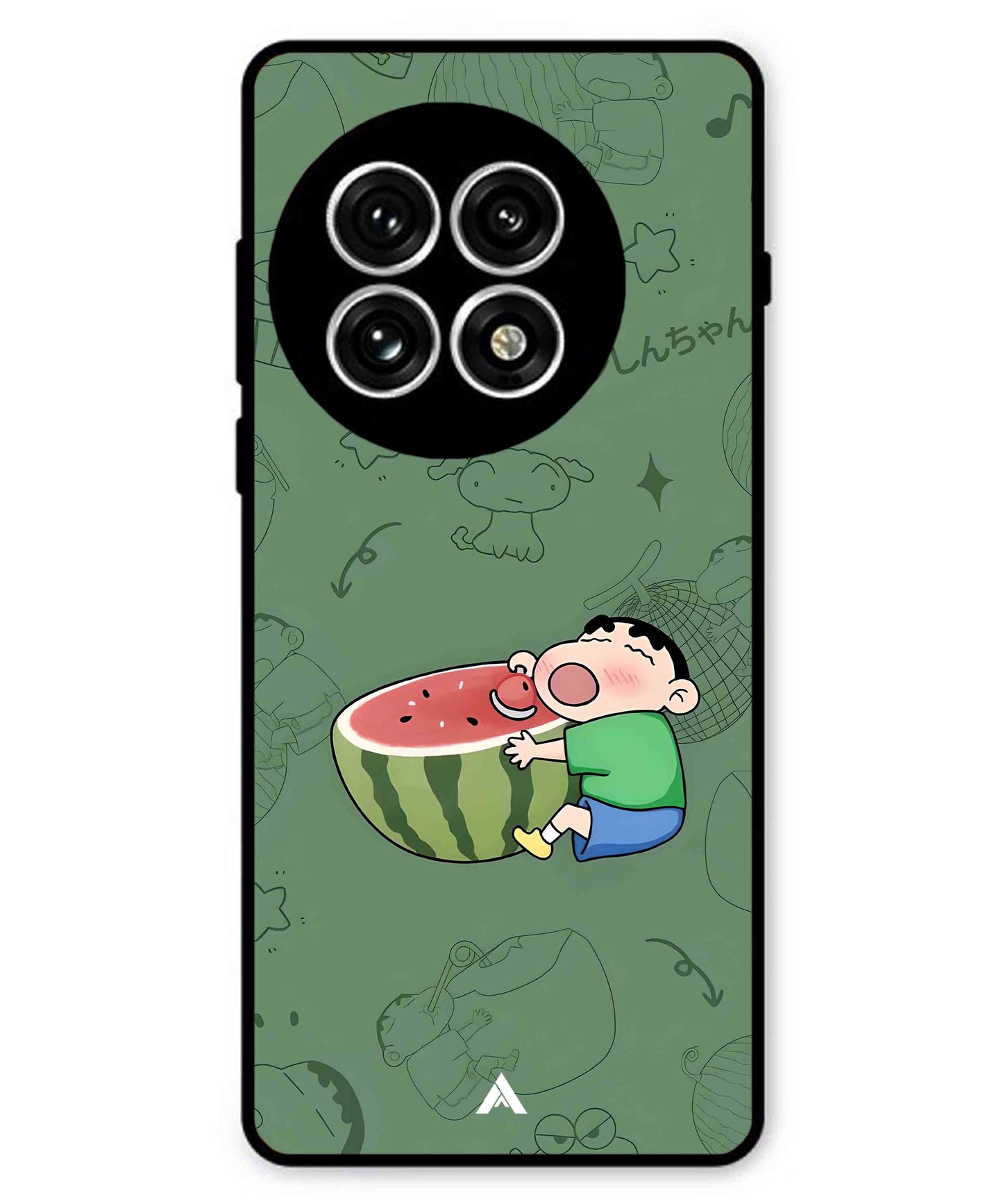 Melon Shinchan Metal Back Cover Phone Case for Oneplus 13R