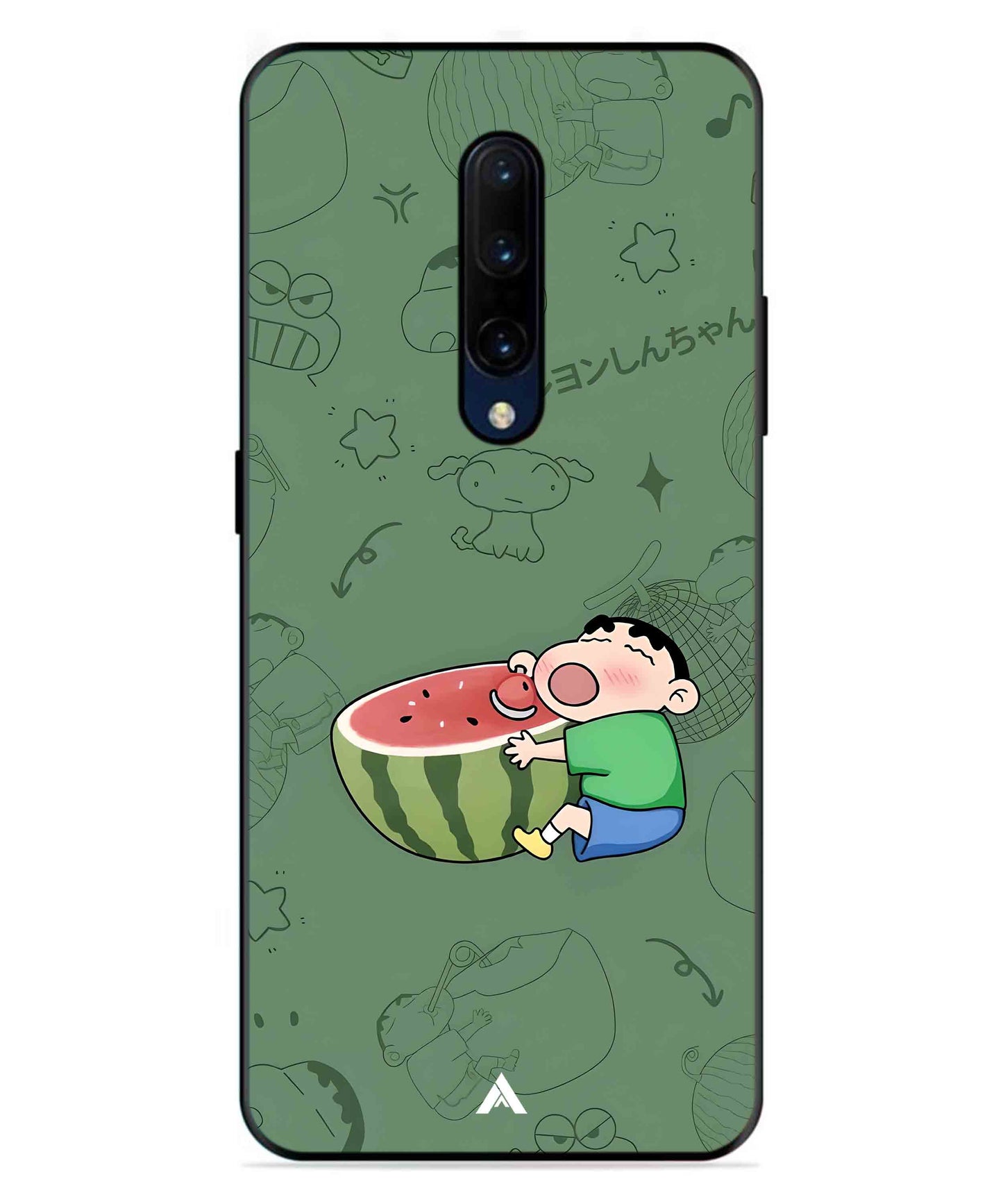 Melon Shinchan Metal Back Cover Phone Case for Oneplus 7 Pro