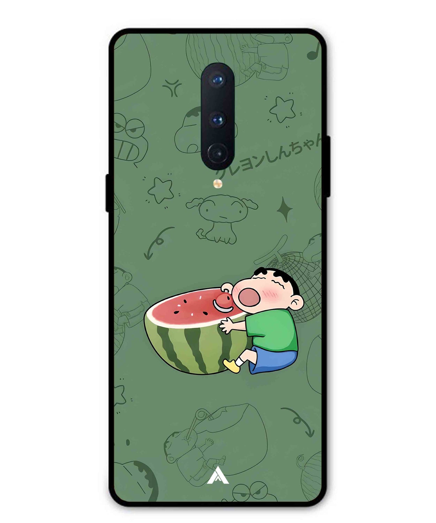 Melon Shinchan Metal Back Cover Phone Case for Oneplus 8
