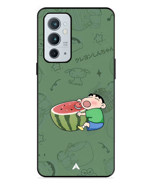 Melon Shinchan Metal Back Cover Phone Case for Oneplus 9RT