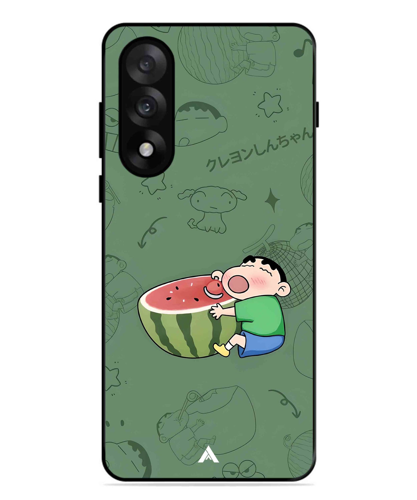 Melon Shinchan Metal Back Cover Phone Case for Oneplus Nord 5