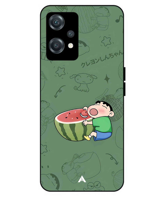 Melon Shinchan Metal Back Cover Phone Case for Oneplus Nord CE 2 Lite