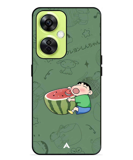 Melon Shinchan Metal Back Cover Phone Case for Oneplus Nord CE 3 Lite