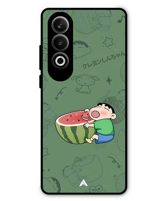 Melon Shinchan Metal Back Cover Phone Case for Oneplus Nord CE 4