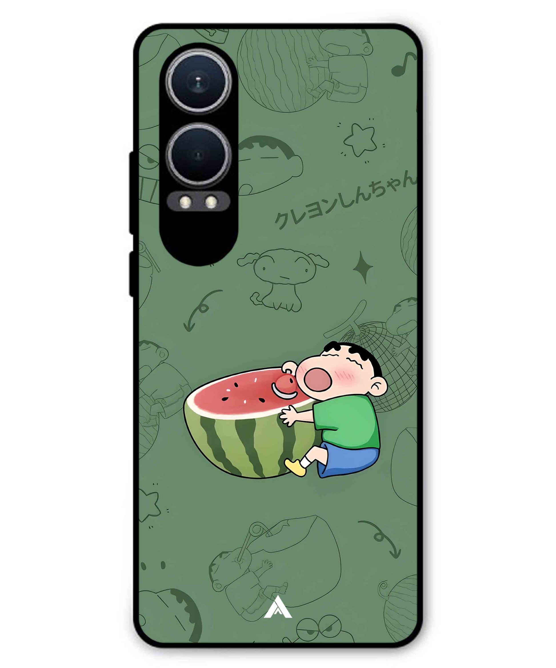 Melon Shinchan Metal Back Cover Phone Case for Oneplus Nord CE 4 Lite