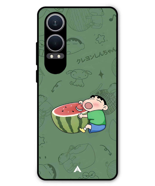Melon Shinchan Metal Back Cover Phone Case for Oneplus Nord CE 4 Lite