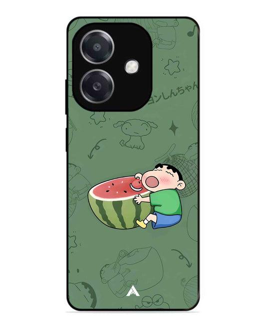 Melon Shinchan Metal Back Cover Phone Case for Oppo A3