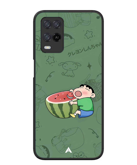 Melon Shinchan Metal Back Cover Phone Case for Oppo A54
