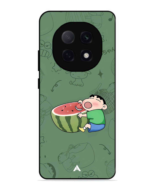 Melon Shinchan Metal Back Cover Phone Case for Oppo F29 Pro