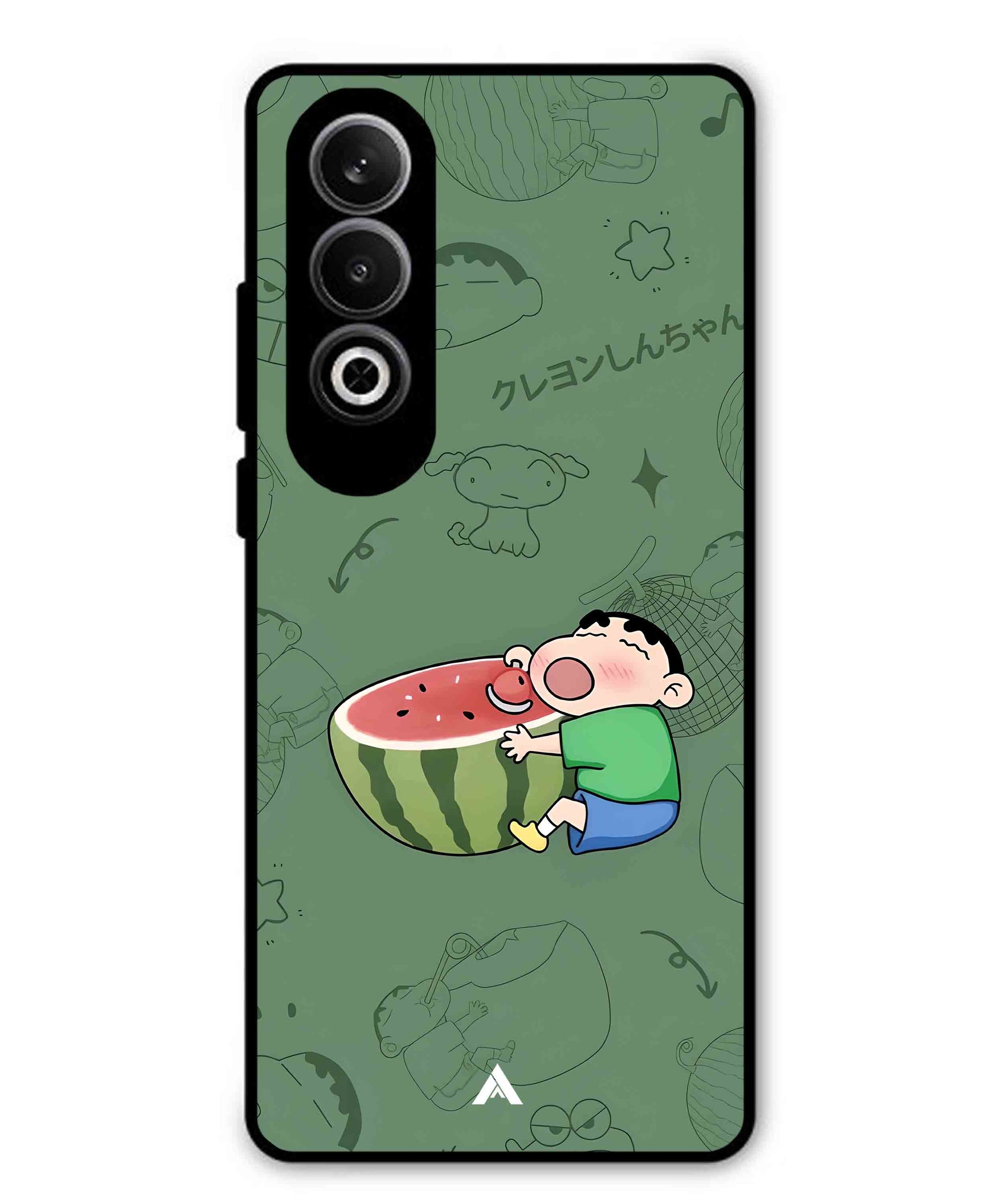 Melon Shinchan Metal Back Cover Phone Case for Oppo K12