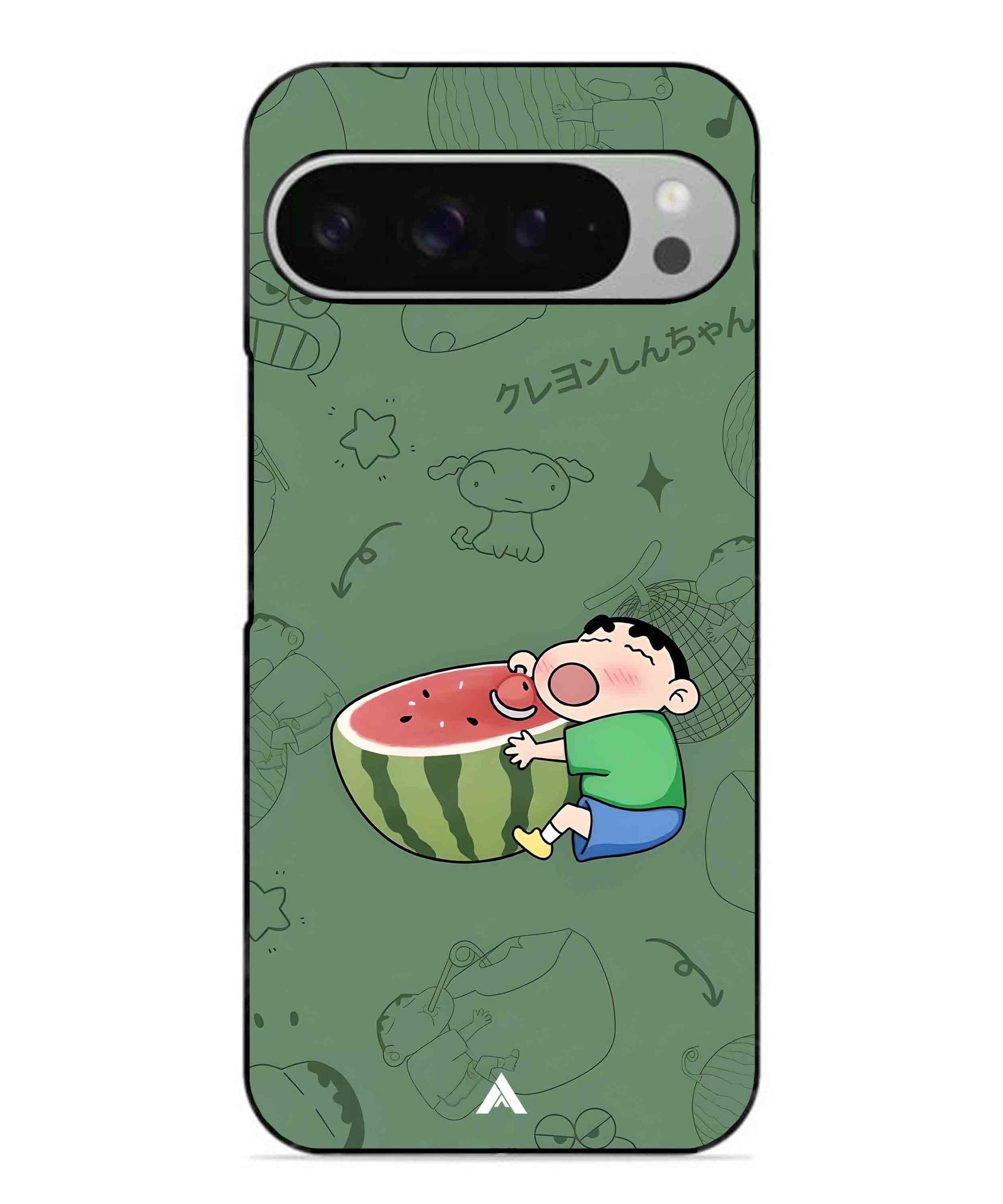 Melon Shinchan Metal Back Cover Phone Case for Pixel 9 Pro XL