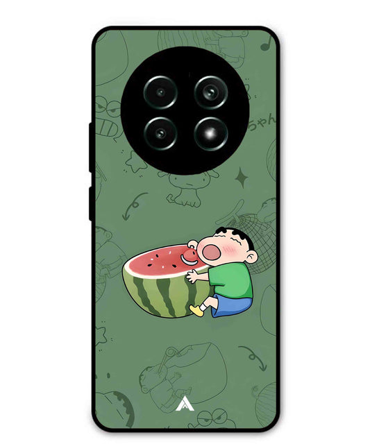 Melon Shinchan Metal Back Cover Phone Case for Realme 13 Pro
