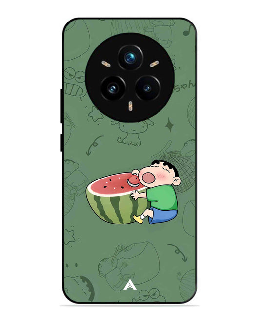 Melon Shinchan Metal Back Cover Phone Case for Realme 14 Pro Plus