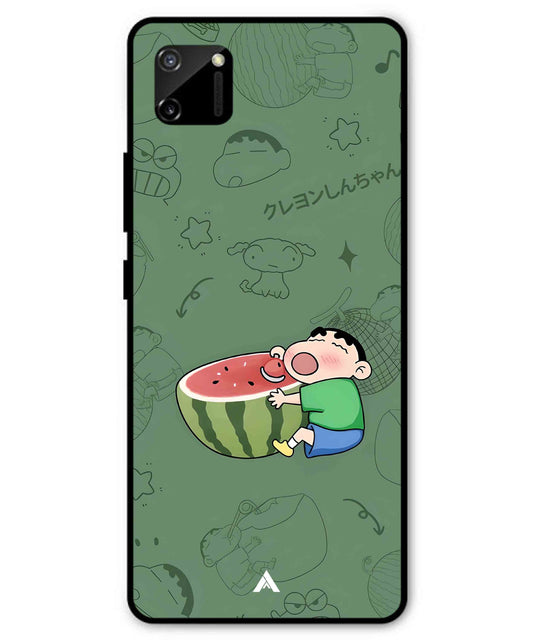 Melon Shinchan Metal Back Cover Phone Case for Realme C11