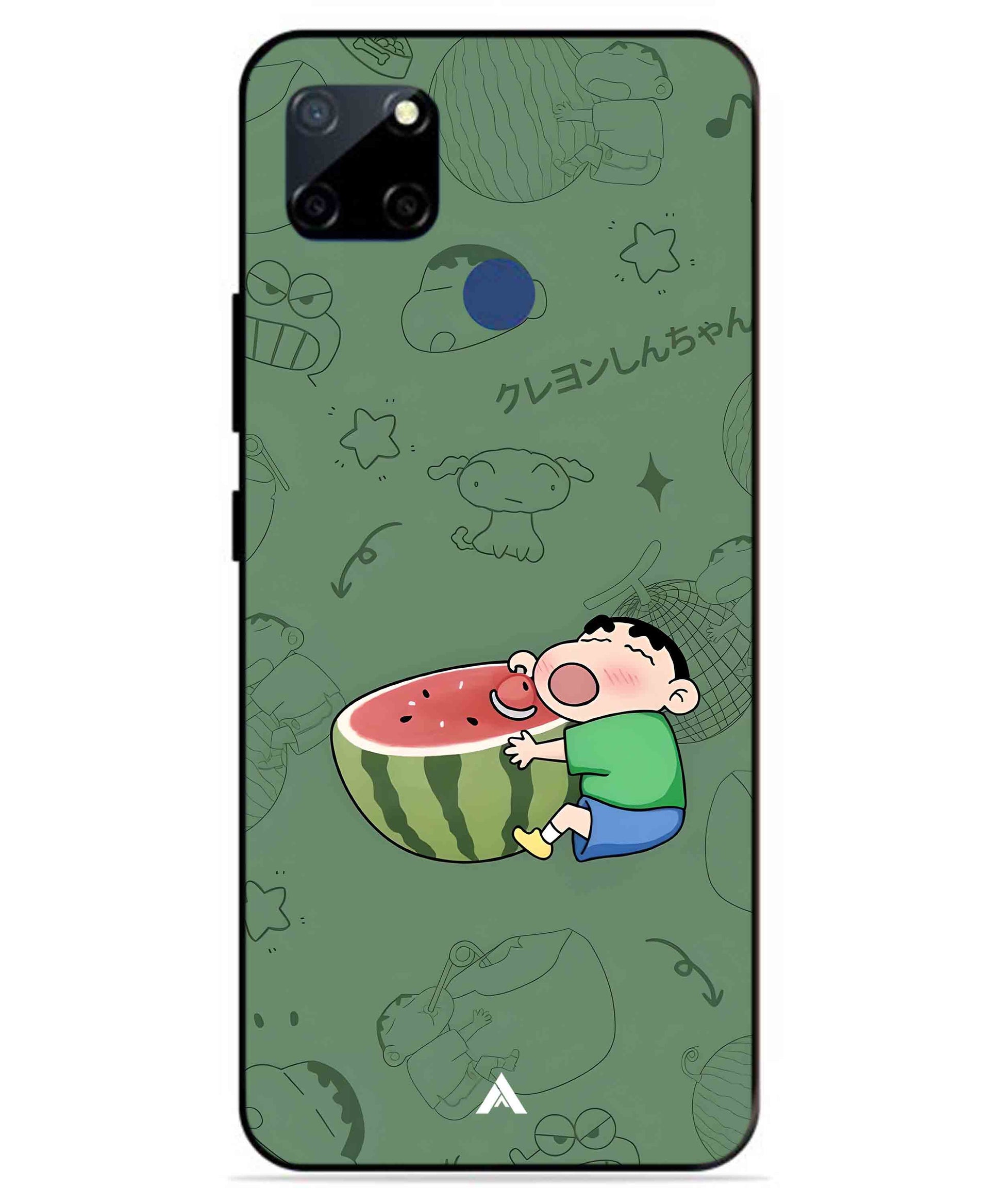 Melon Shinchan Metal Back Cover Phone Case for Realme C23