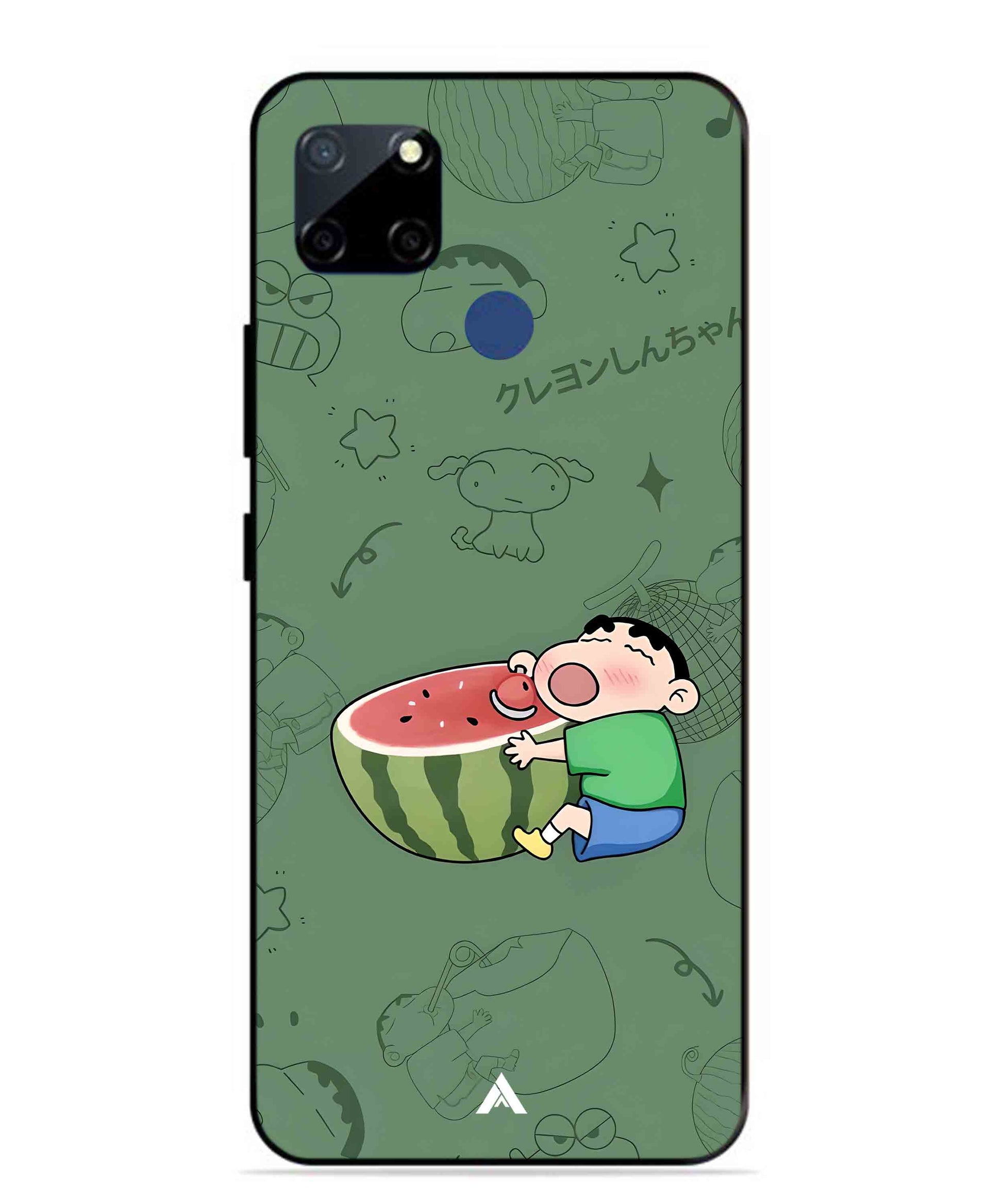 Melon Shinchan Metal Back Cover Phone Case for Realme Narzo 20