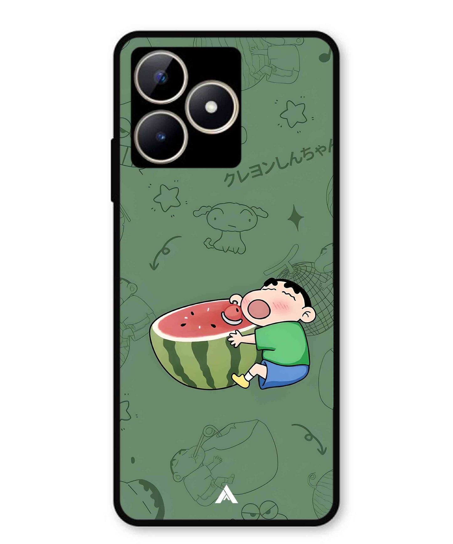 Melon Shinchan Metal Back Cover Phone Case for Realme Narzo N53