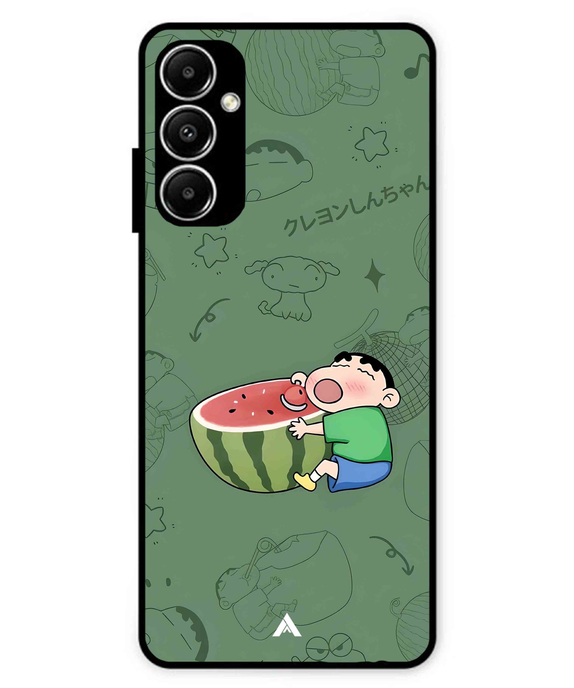 Melon Shinchan Metal Back Cover Phone Case for Samsung Galaxy A05s