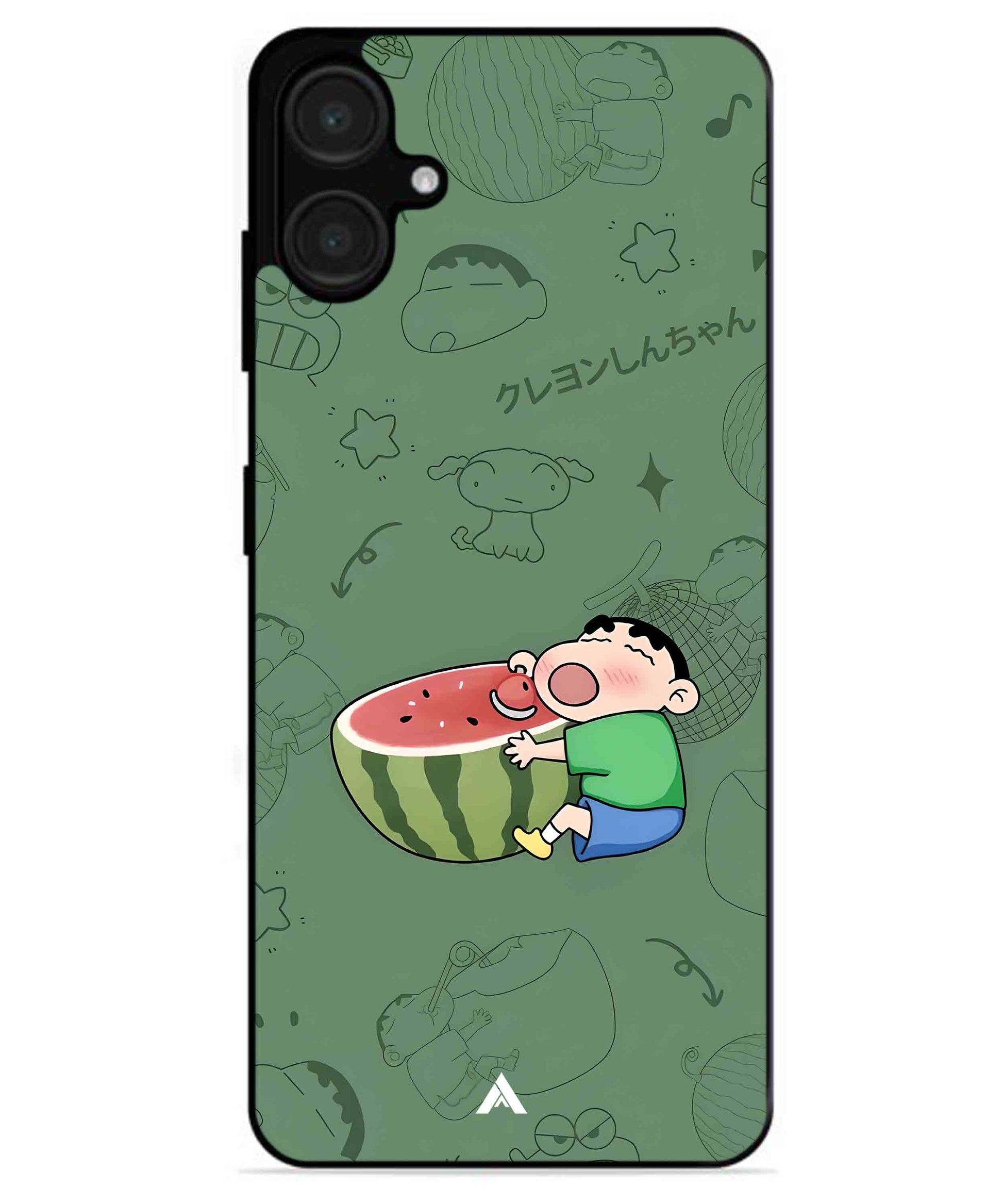Melon Shinchan Metal Back Cover Phone Case for Samsung Galaxy A06