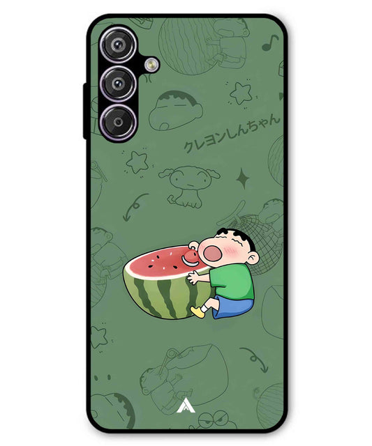 Melon Shinchan Metal Back Cover Phone Case for Samsung Galaxy A56