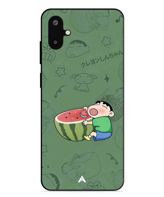Melon Shinchan Metal Back Cover Phone Case for Samsung Galaxy F06