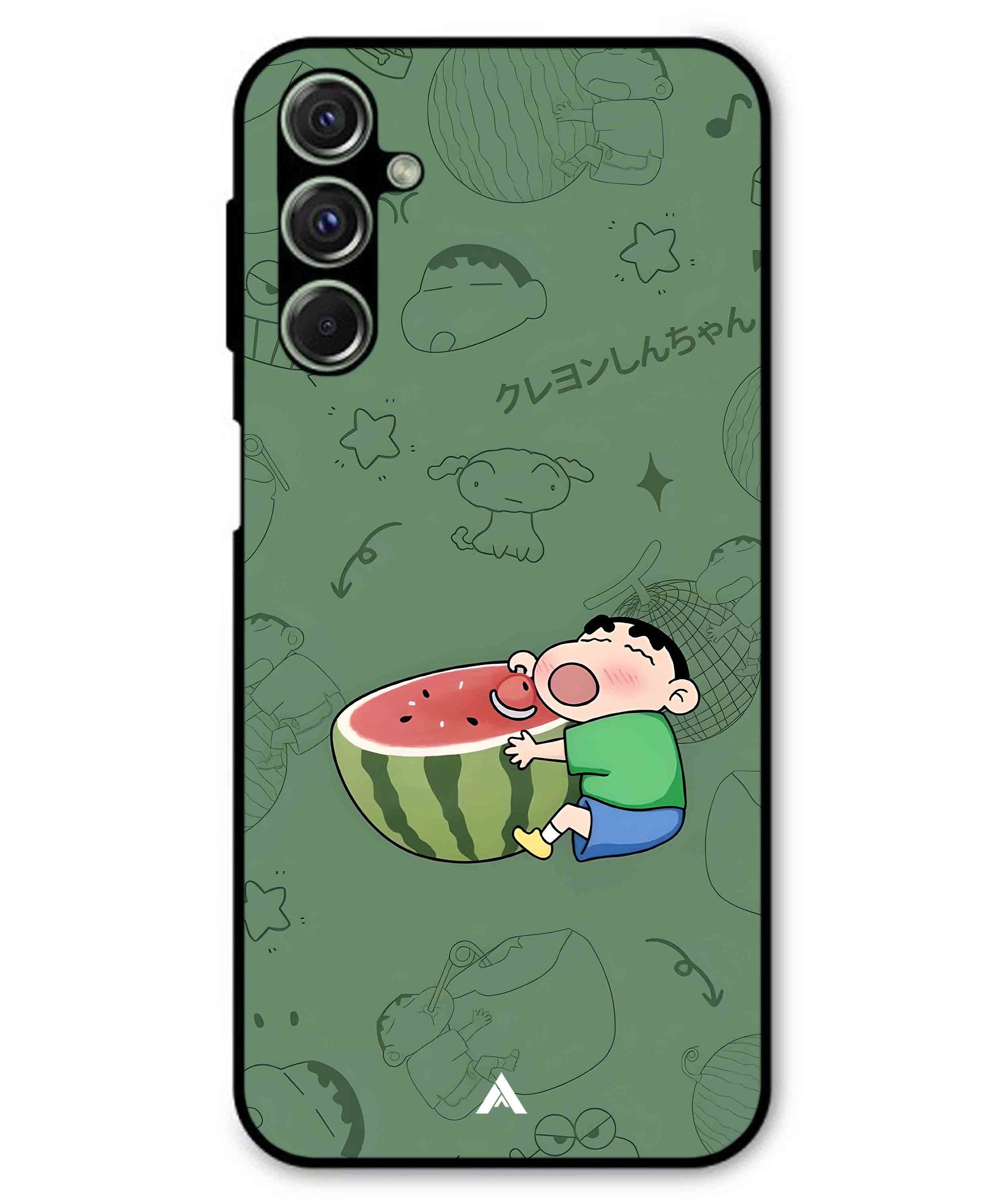 Melon Shinchan Metal Back Cover Phone Case for Samsung Galaxy M54