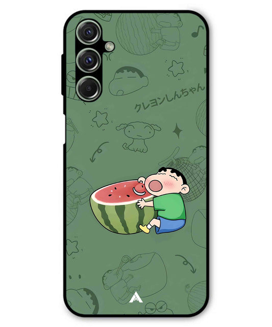 Melon Shinchan Metal Back Cover Phone Case for Samsung Galaxy M54