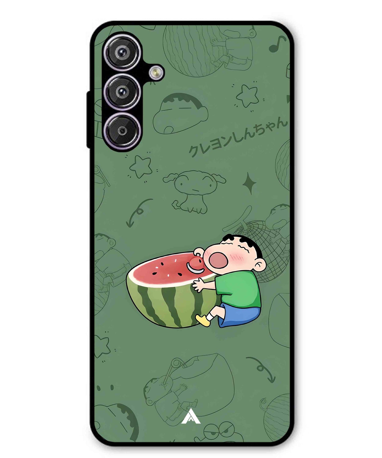 Melon Shinchan Metal Back Cover Phone Case for Samsung Galaxy S25