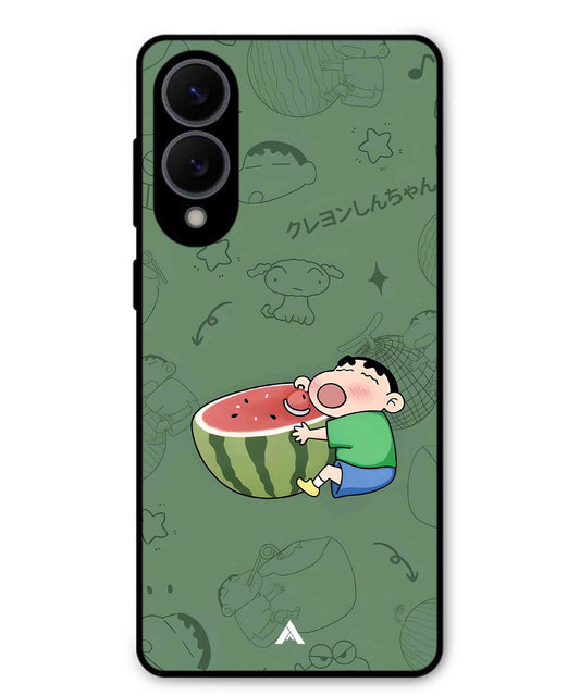 Melon Shinchan Metal Back Cover Phone Case for Samsung Galaxy S25 Edge
