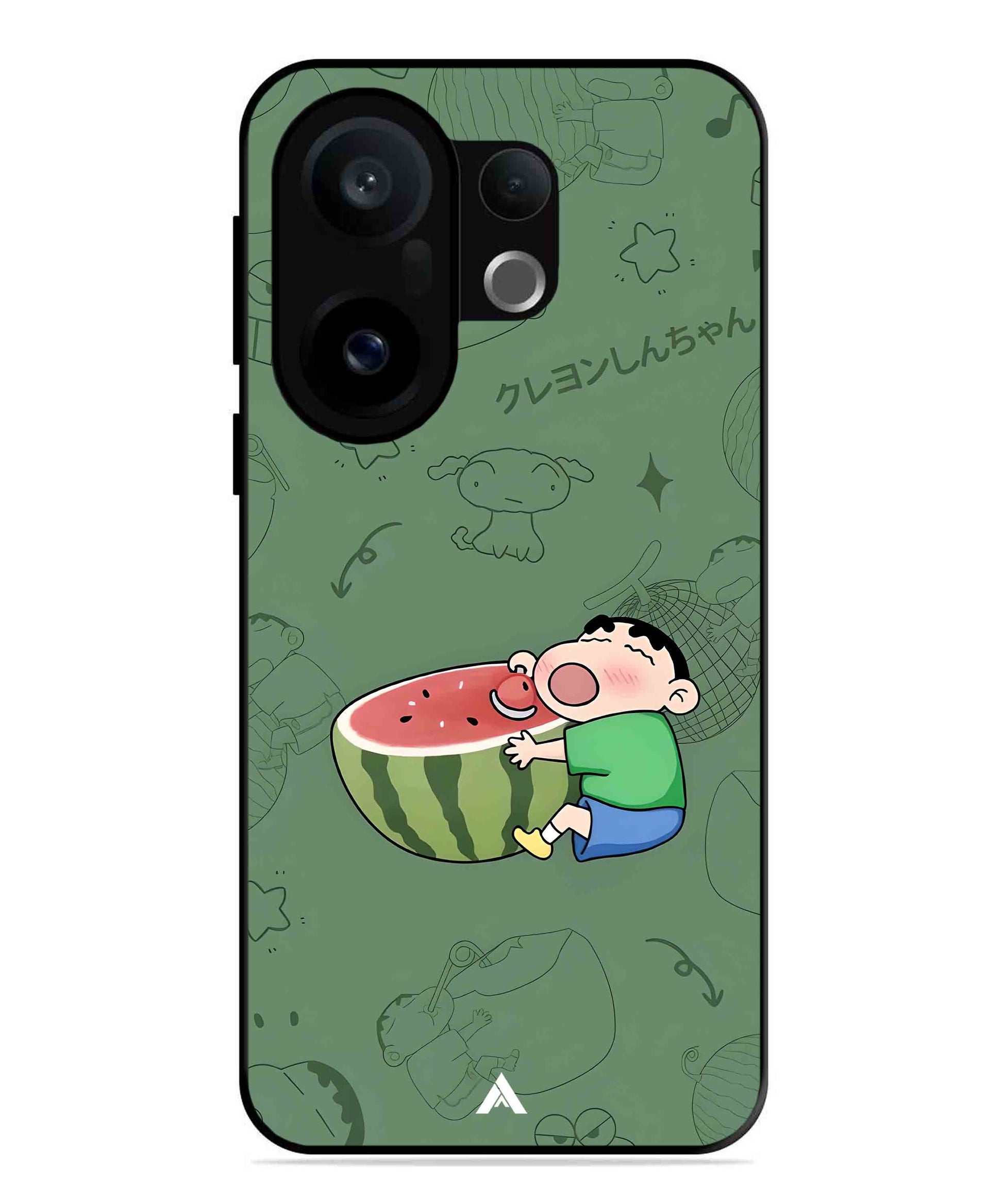 Melon Shinchan Metal Back Cover Phone Case for Vivo X200 FE