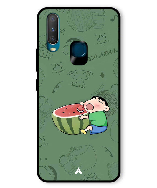 Melon Shinchan Metal Back Cover Phone Case for Vivo Y12