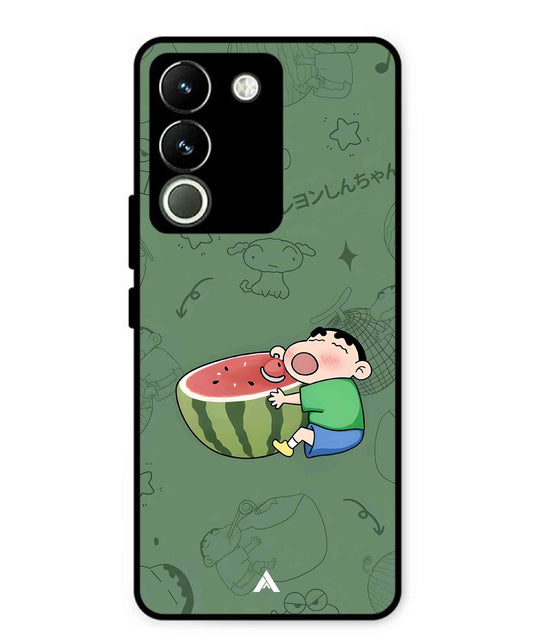 Melon Shinchan Metal Back Cover Phone Case for Vivo Y200