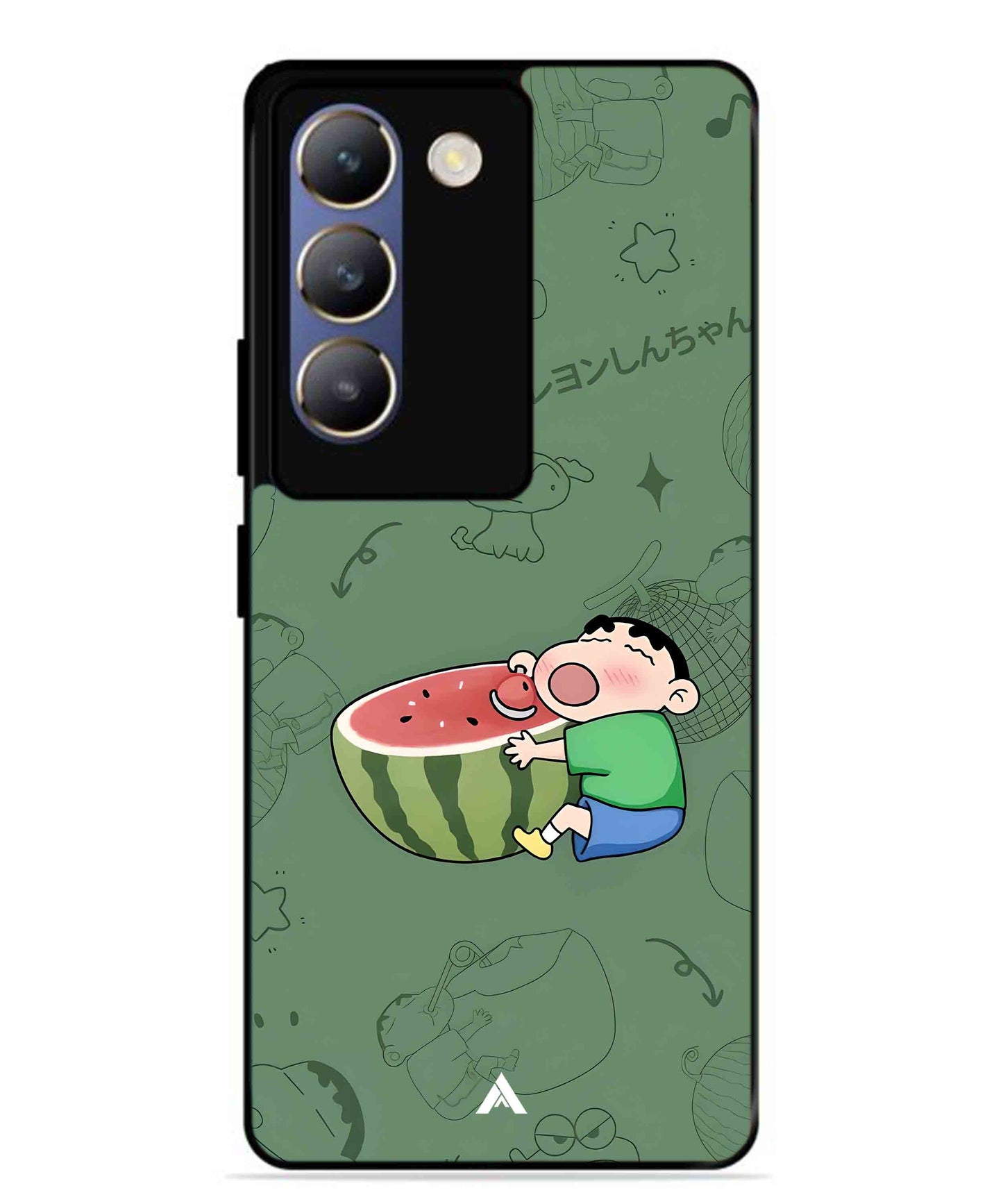 Melon Shinchan Metal Back Cover Phone Case for Vivo Y200e